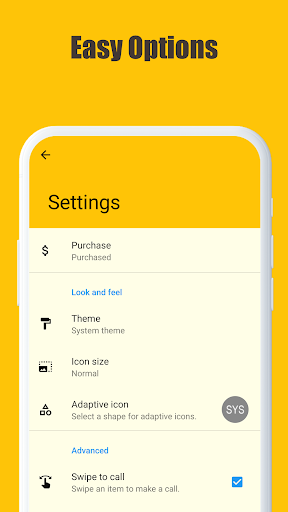 Screenshot of Contacts Folder