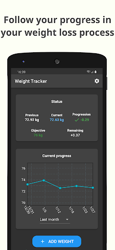 Weight Tracker & BMI Tracker Screen 2