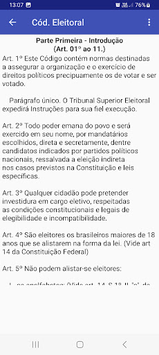 Código Eleitoral - Lei 4.737 Screen 2