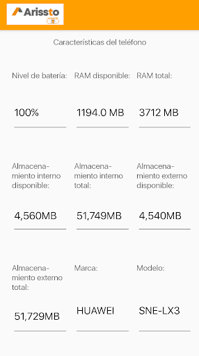 Android application ArisstoMonitor screenshort