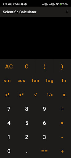 Scientific Calculator Screen 2