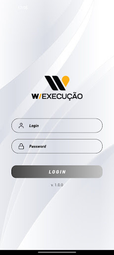 Android application W Execução screenshort
