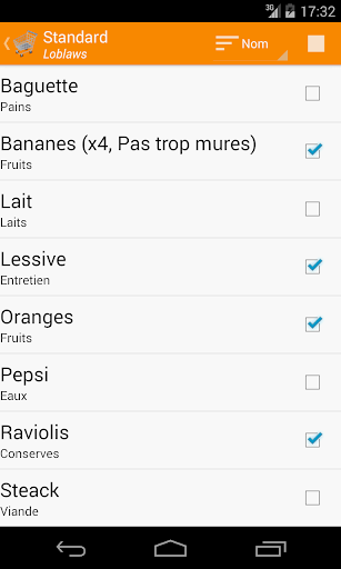 EZGrocery Screen 2