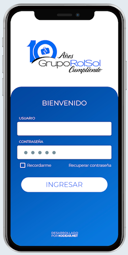 Android application Rolsol - Coordinadores screenshort