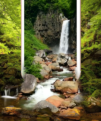 Android application Forest Waterfall Live Wallpape screenshort