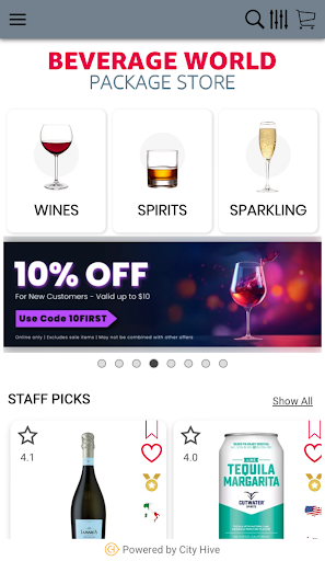 Beverage World Package Store Screen 3