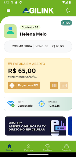 Agilink Fibra Screen 3