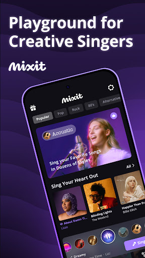 Android application Mixit: Sing & Create Covers screenshort