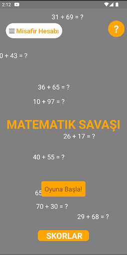 Android application MathWar: Matematik Savaşı screenshort