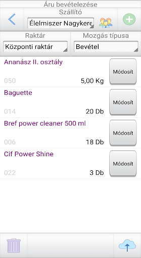 PmCode Raktár Screen 2