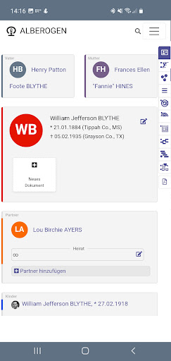 Android application Alberogen screenshort