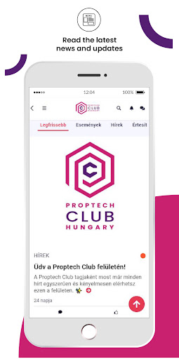 Android application Proptech Club screenshort
