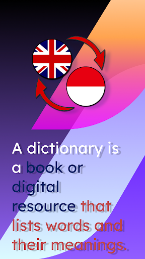 Android application English Indonesian Dictionary screenshort