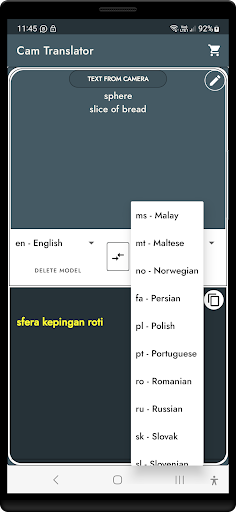 Cam Translator Screen 2