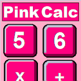 Pink calculator icon