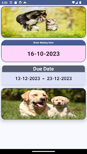 Dog Gestation Calculator