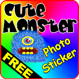 Cute Monster Photo Sticker icon