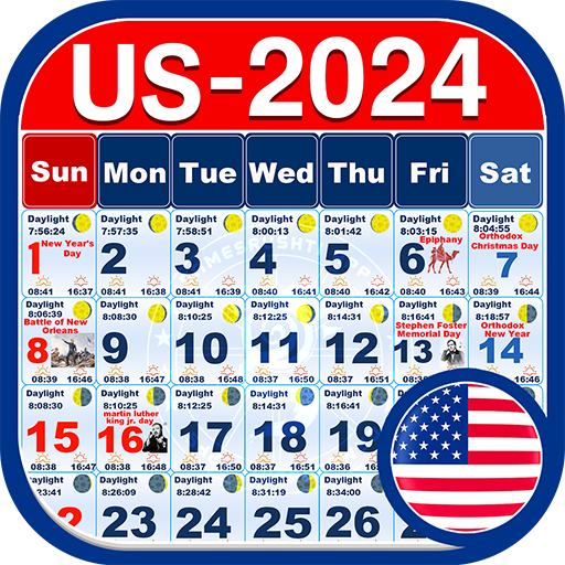 US Calendar 2024  Icon