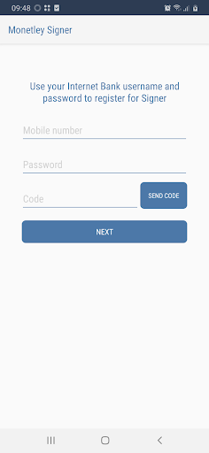 Android application Monetley Signer screenshort