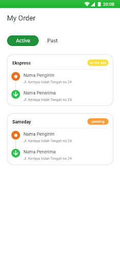App Kurir Screen 3