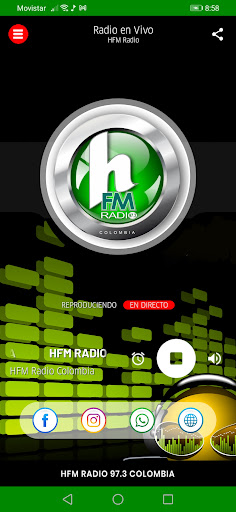 Android application HFM Radio Colombia screenshort