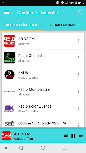 Android application Radio Castilla La Mancha screenshort