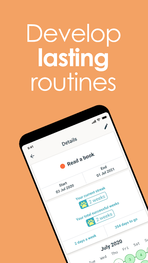 HabitCat: simple habit tracker Screen 2