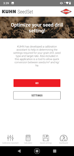 Android application KUHN SeedSet screenshort
