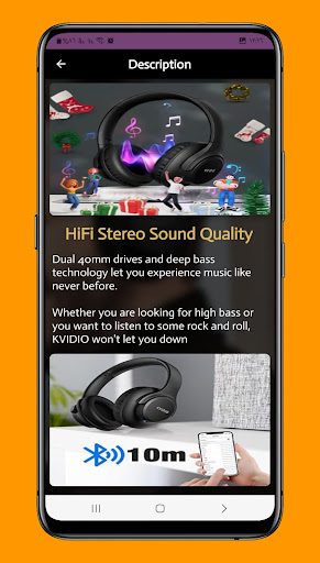 kvidio headphones guide Screen 3