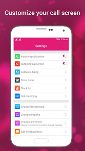 Captura de Pantalla 2 HD Phone 7 Love Caller Screen android
