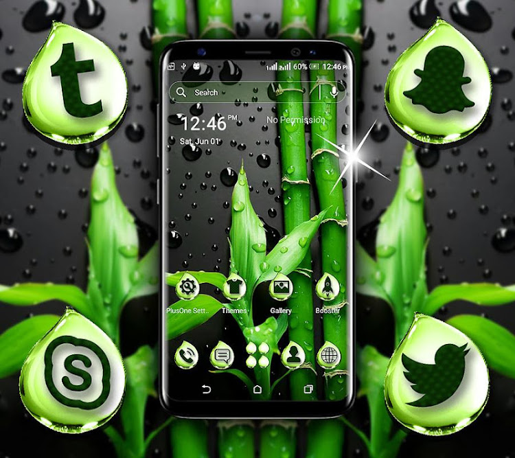 Bamboo Water Drop Theme - 2.4 - (Android)
