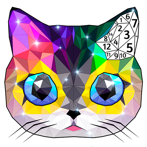 Poly Art Coloring by Numbers logo