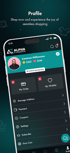 Alpha E-commerce Screen 2