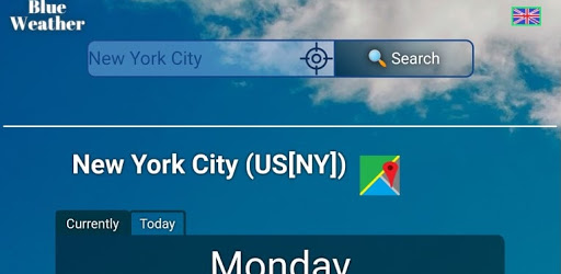 Blue weather forecast app