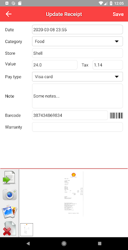 Receipt Wallet Screenshot 2 - AppWisp.com