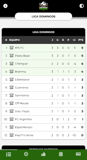 Android application TORNEO CHACRASPORT screenshort
