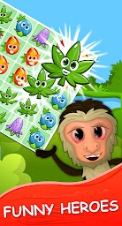 Blast Match 3 Flowers Blossom in Garden Weed Game