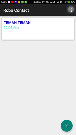 Android application Robo Contact screenshort