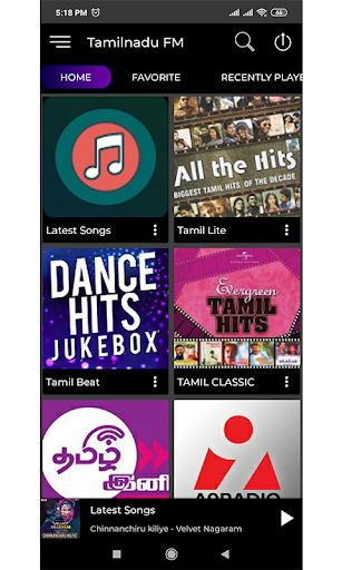 Android application Tamil FM Radio Online Tamil So screenshort