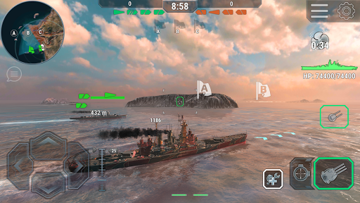 Warships Universe: Naval Battle 0.8.2 Apk + Mod (Money) + Data poster-3