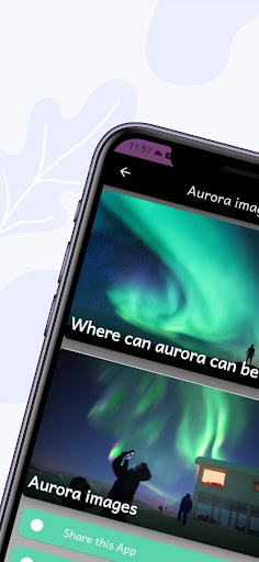 Android application Aurora images screenshort