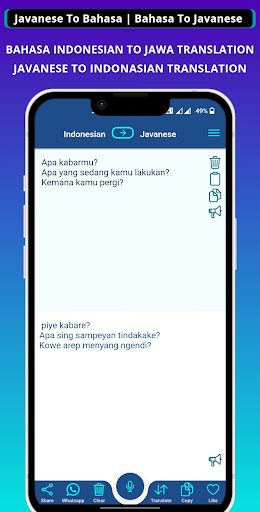Android application Jawa - Indonasian Translator screenshort