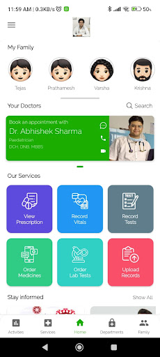 Android application Dr. Abhishek Sharma screenshort