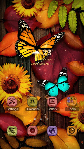 Android application Sunflower Autumn - Wallpaper screenshort