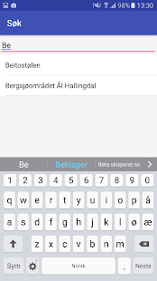 Skisporet.no Android app MOD Screenshot