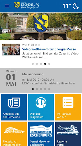 Android application Gemeinde Eschenburg screenshort