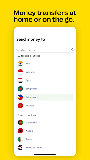 Western Union Send Money SA Screen 3