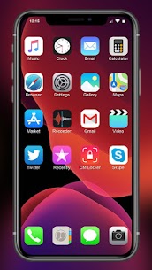 iLauncher Phone 11 Max Pro OS 13 Black Theme Apk Download 1