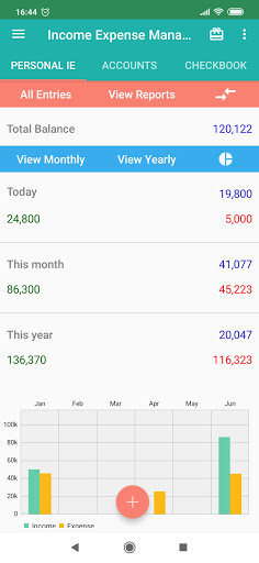 Android application Income Expense - Daily Expense screenshort