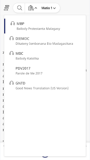 Android application Ny Baiboliko screenshort
